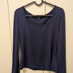 SHEIN Navy Long Sleeve Top